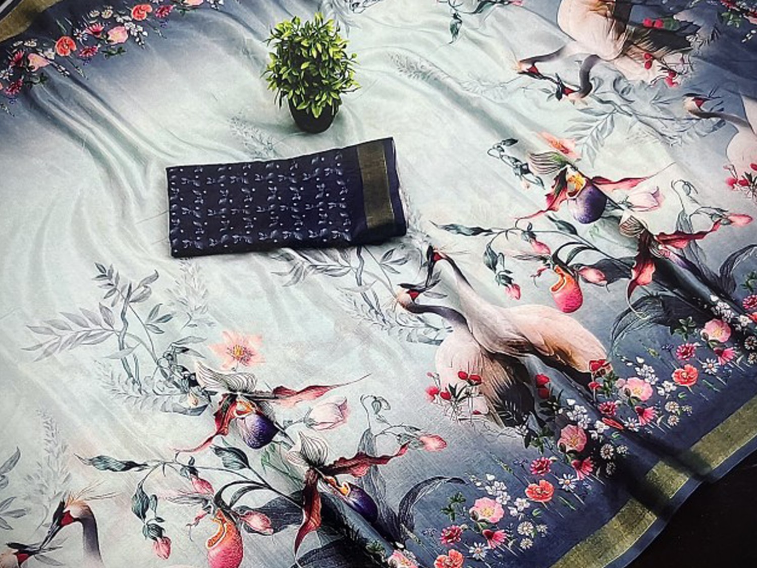 Nature Grace Digital Printed Saree